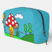 niedlicher roter Pilz Waschbeutel (Rechte Ecke)