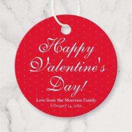 Niedlicher roter Polka dots benutzerdefinierte Skr Geschenkanhänger