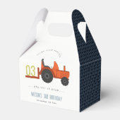 Niedlicher roter Rosttracker Kinder jeden Geburtst Geschenkschachtel (Rückseite)