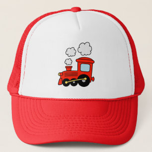 Niedlicher roter Spielzeug choo choo Truckerkappe