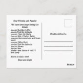 Niedlicher Roter Stall Zeichne den Traum Postkarte (Rückseite)