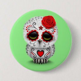 Niedlicher roter Tag des toten Button