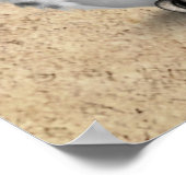 Niedlicher Roter Tag des Toten Schädelknochens Poster (Ecke)