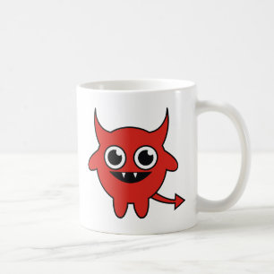 Niedlicher roter Teufel Kaffeetasse