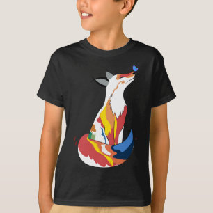 Niedlicher Roter und Gelber Fuchs und Niedlicher S T-Shirt