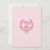 Niedlicher, roter Weihnachtscocktail Party Doodle Einladung (Rückseite)