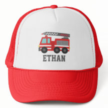 Niedlicher rotes Feuer-LKW für Jungen, Name