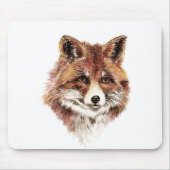 Niedlicher Rotfuchs, Aquarellnatur, Wildtiere Mousepad (Vorne)