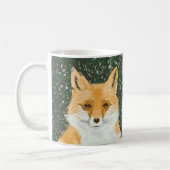 Niedlicher Rotfuchs - im Schnee. Kaffeetasse (Links)