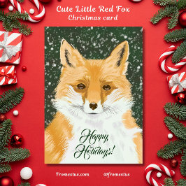 Niedlicher Rotfuchs - im Schnee. Karte
