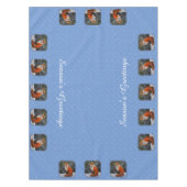 Niedlicher Rotfuchs im Winterschnee Tischdecke (Vorderseite)