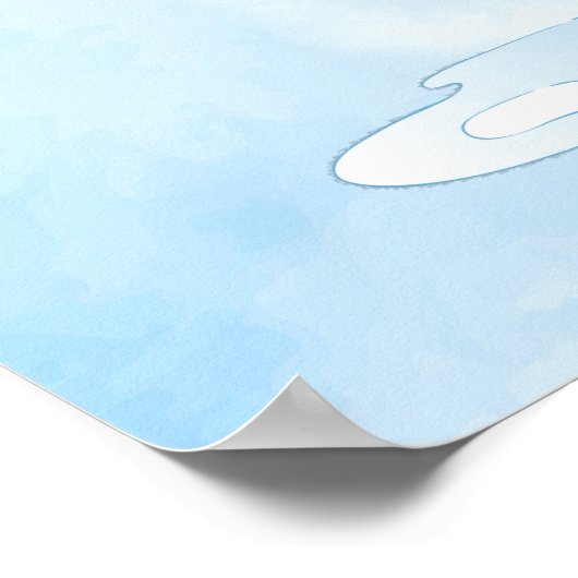 Niedlicher Rotfuchs mit Umbrella Poster (Ecke)