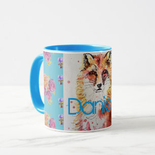 Niedlicher Rotfuchs Rose Aquamarine Rose Tasse