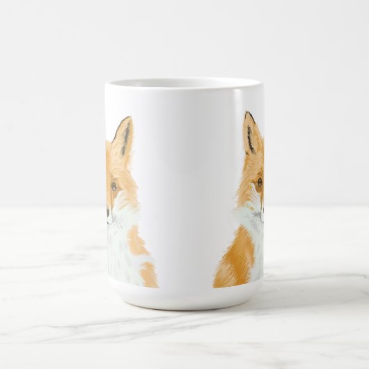 Niedlicher Rotfuchs - transparent. Kaffeetasse (Mittel)