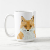 Niedlicher Rotfuchs - transparent. Kaffeetasse (Links)