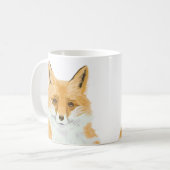 Niedlicher Rotfuchs - transparent. Kaffeetasse (Vorderseite Links)