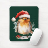 Niedlicher Rotkehlchen Mousepad (Mit Mouse)