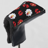 Niedlicher Rotpolka Punkt Ladybug Blume Girl Golf Headcover (3/4 Vorderseite)