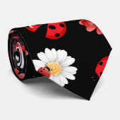 Niedlicher Rotpolka Punkt Ladybug Blume Girl Krawatte (Gerollt)