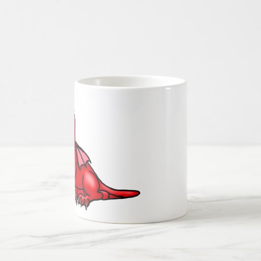 Niedlicher Rotschwanz-Drache Kaffeetasse (Mittel)