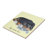 niedlicher rottweiler fliese (Seite)