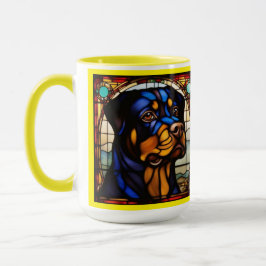 Niedlicher Rottweiler Trinkbecher Tasse