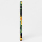 Niedlicher Rottweiler-verzauberter Sonnenblumengar iPhone Hülle (Linke Seite)