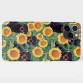 Niedlicher Rottweiler-verzauberter Sonnenblumengar iPhone Hülle (Rückseite (Horizontal))