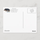 niedlicher Rottweiler-Welpenhund, der Teddy-Bärenk Postkarte (Rückseite)