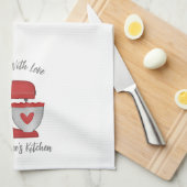 Niedlicher Rotweihnachtsgebäck Geschirrtuch (Viertel Falte)