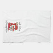 Niedlicher Rotweihnachtsgebäck Geschirrtuch (Horizontal)