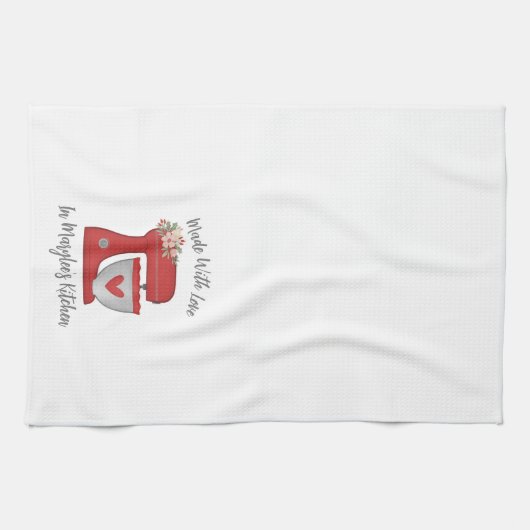 Niedlicher Rotweihnachtsgebäck Geschirrtuch (Horizontal)