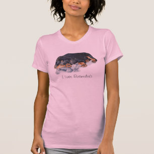 niedlicher Rotweiler-Welpenwelse T-Shirt