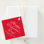 Niedlicher Rotwein-Polka-Punkt-Tag Geschenkanhänger (Beispiel)