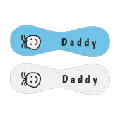 Niedlicher Round Happy Face Daddy Vathers Day Blue Baseball (Paneele)