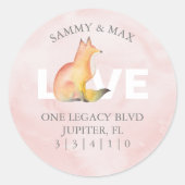 Niedlicher Rücksendeadresse-Umschlag Aufkleber (Vorderseite)