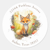 Niedlicher Rücksendeadresse-Umschlag Aufkleber (Vorderseite)