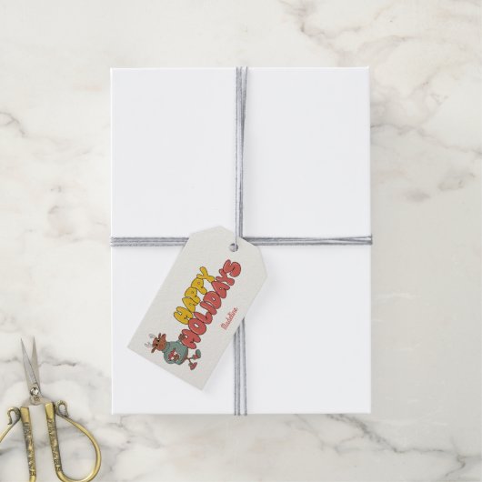 Niedlicher Rudolf Geschenkanhänger (Mit Garn)