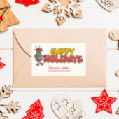 Niedlicher Rudolf Rechteckiger Aufkleber