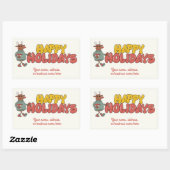 Niedlicher Rudolf Rechteckiger Aufkleber (Blatt)