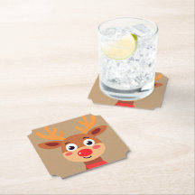 Niedlicher Rudolph der Red Nose Rentier Paper Unte