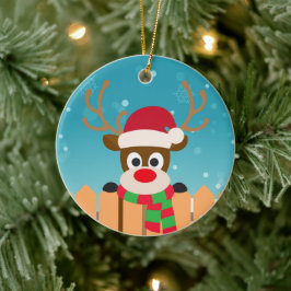 Niedlicher Rudolph The Red Nose Rentier | Ornament