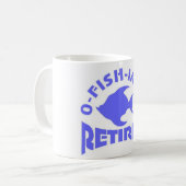 niedlicher Ruhestand eines Fischers Kaffeetasse (Vorderseite Links)