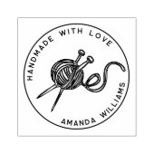 Niedlicher Rundhandgefertigt mit Liebe-Knetgarn-Ba Gummistempel (Prägung)