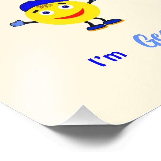 Niedlicher Rundkörper Fotodruck (Ecke)