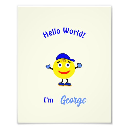 Niedlicher Rundkörper Fotodruck (Vorne)