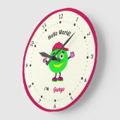 Niedlicher Rundkörper Große Wanduhr (Winkel)