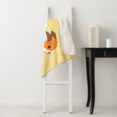 Niedlicher Running Fox auf Gelb Sherpadecke (Beispiel)