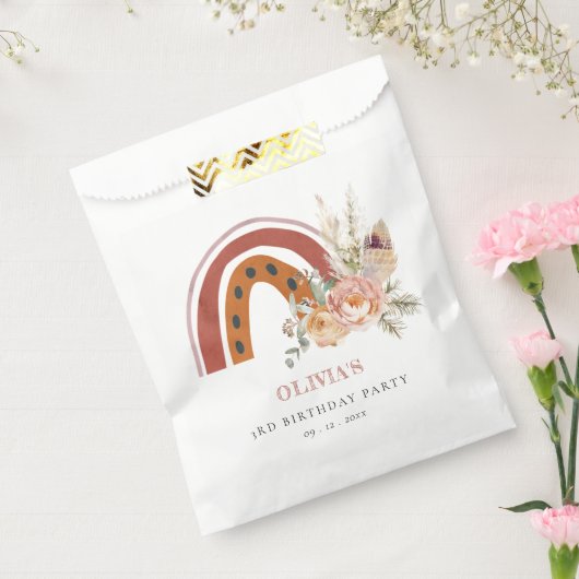 Niedlicher Rust Boho Bläschen Regenbogen jedes Alt Geschenktütchen (Versiegelt)