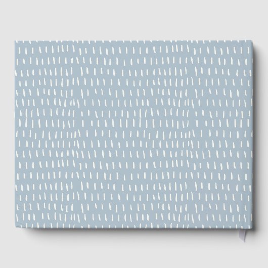 Niedlicher Rust Navy Flugzeug Garland Teddy Stars Gästebuch (Rückseite)